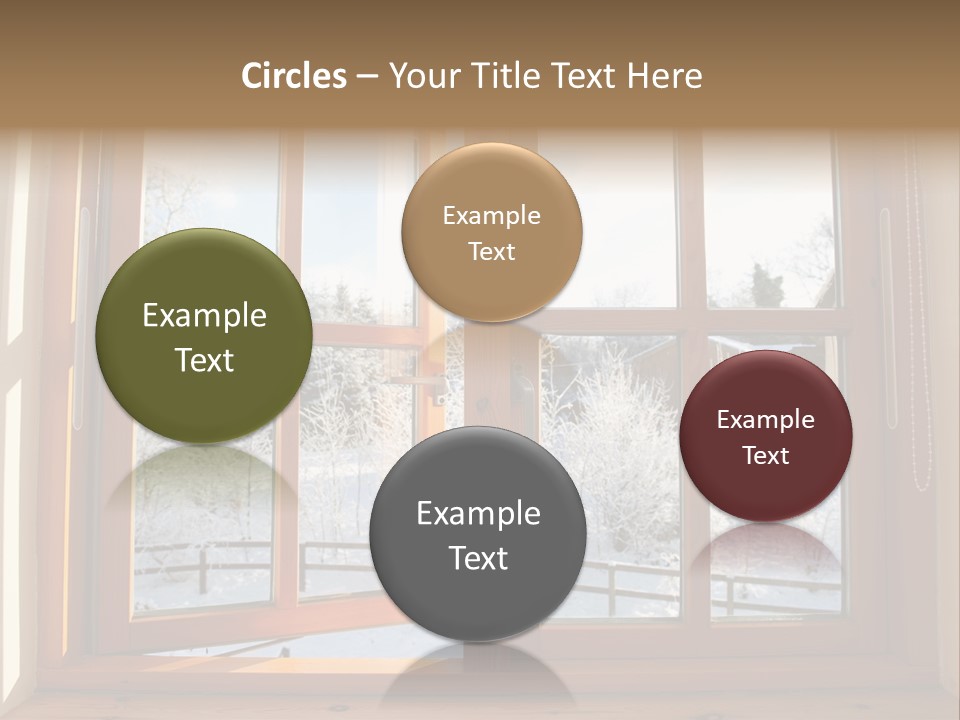 Wooden Windows PowerPoint Template