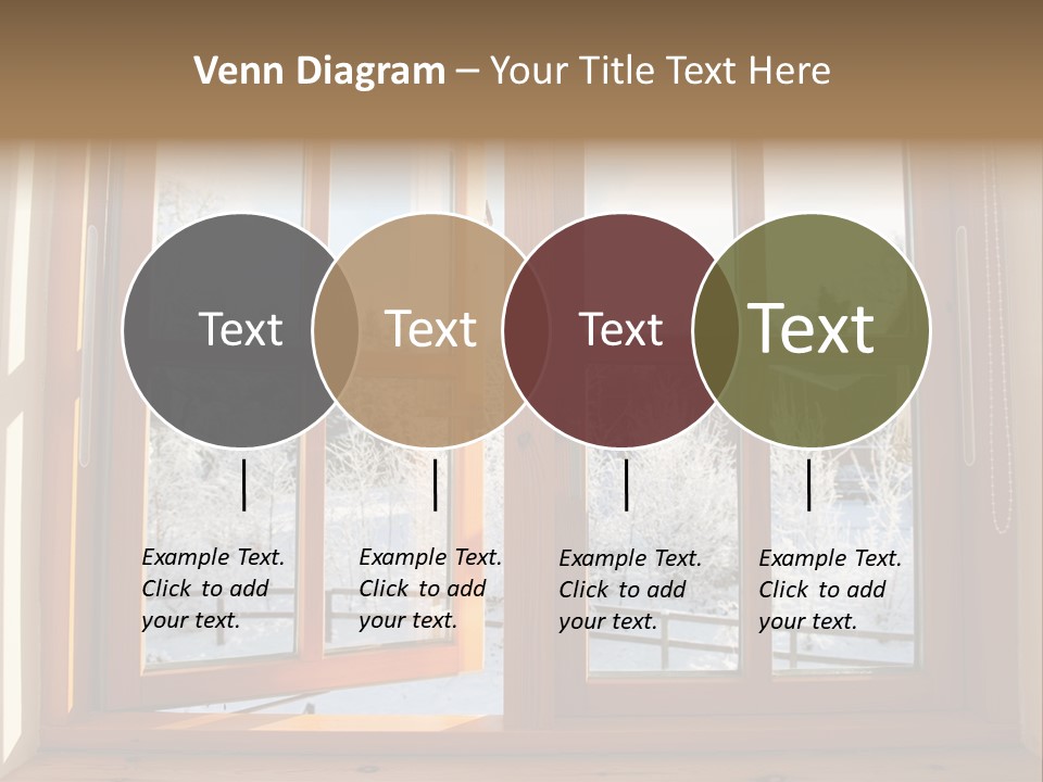 Wooden Windows PowerPoint Template