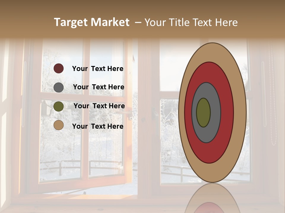 Wooden Windows PowerPoint Template