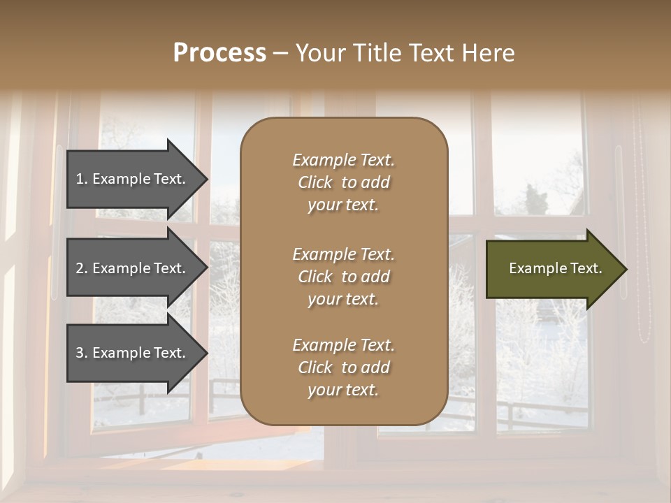 Wooden Windows PowerPoint Template