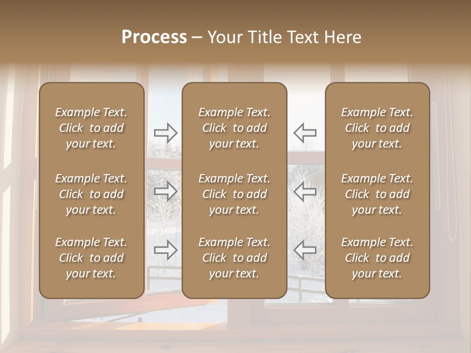Wooden Windows PowerPoint Template