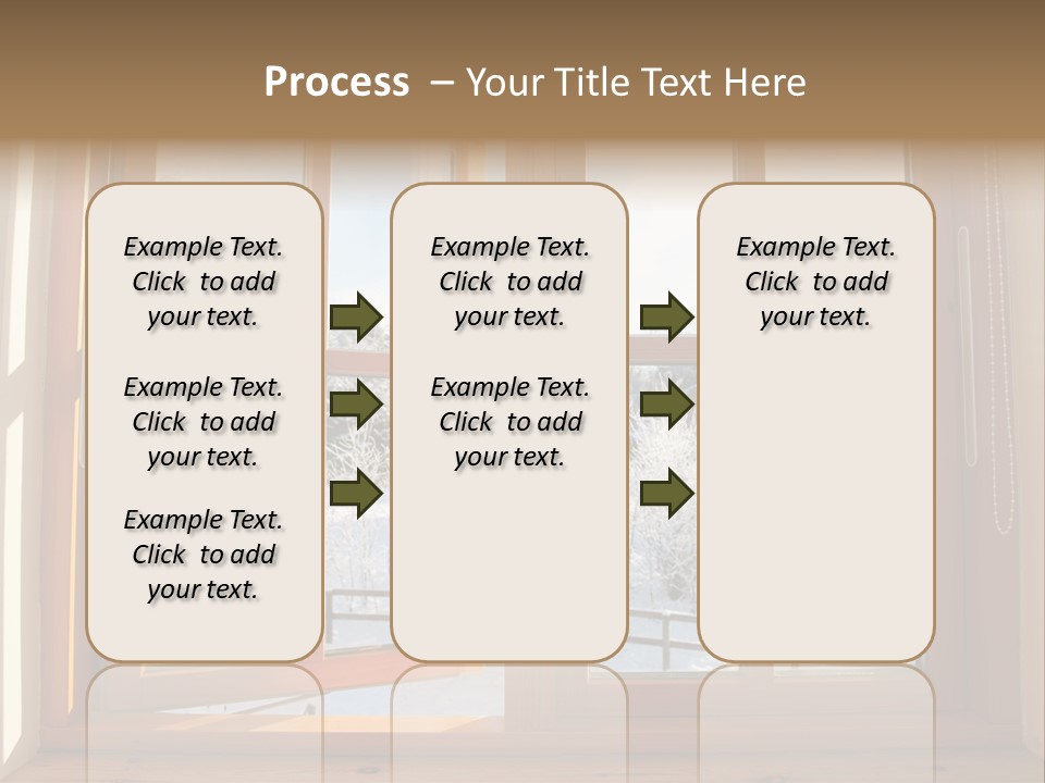 Wooden Windows PowerPoint Template