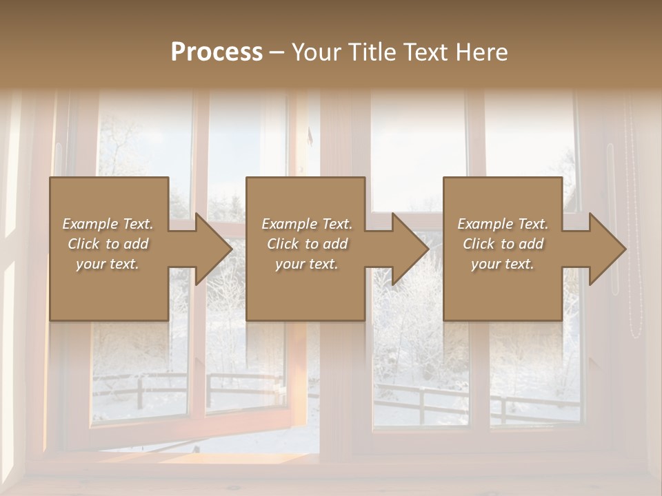 Wooden Windows PowerPoint Template