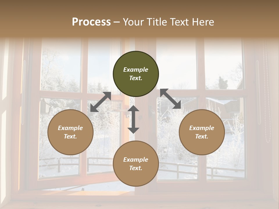 Wooden Windows PowerPoint Template