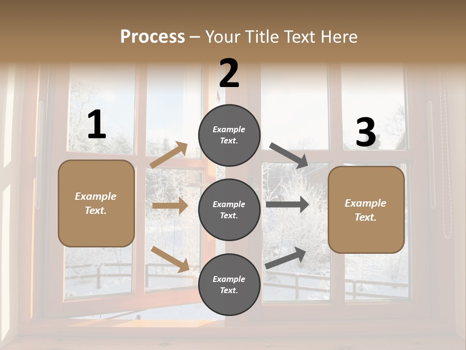 Wooden Windows PowerPoint Template