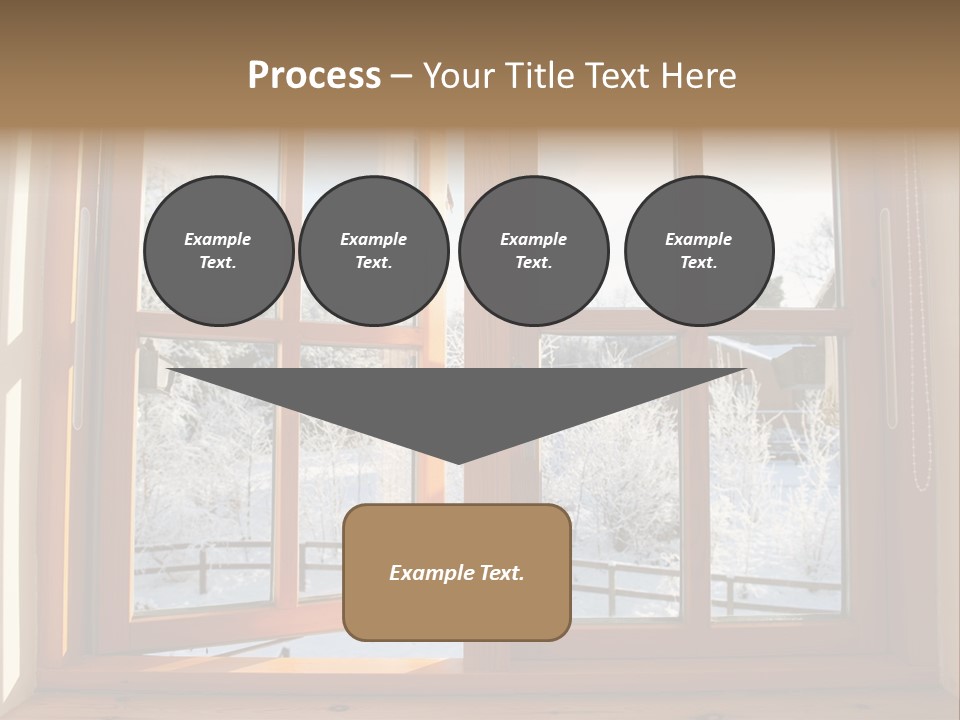 Wooden Windows PowerPoint Template