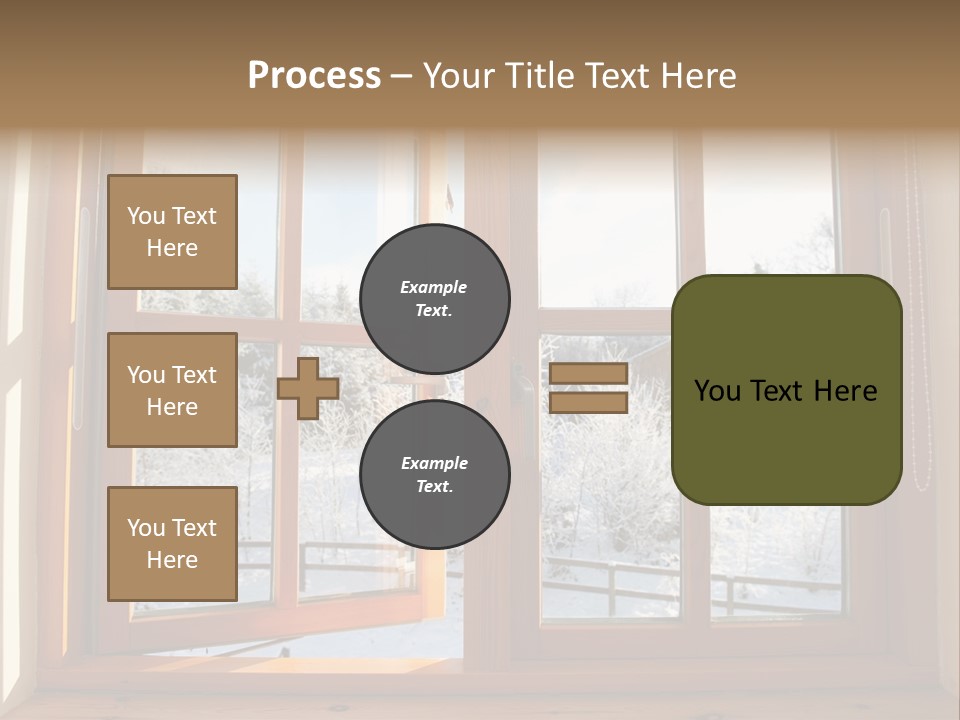 Wooden Windows PowerPoint Template