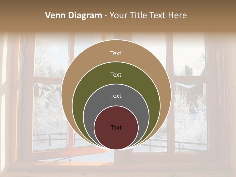 Wooden Windows PowerPoint Template