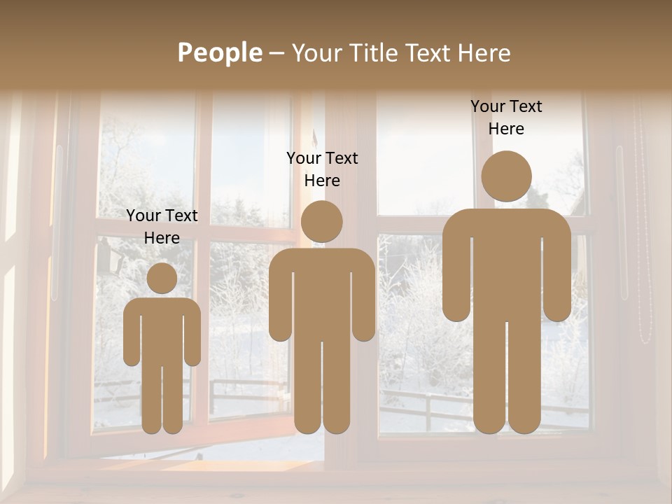 Wooden Windows PowerPoint Template