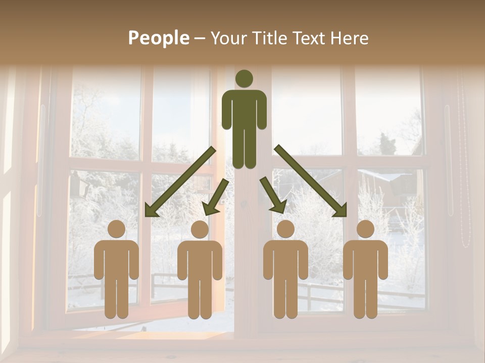 Wooden Windows PowerPoint Template