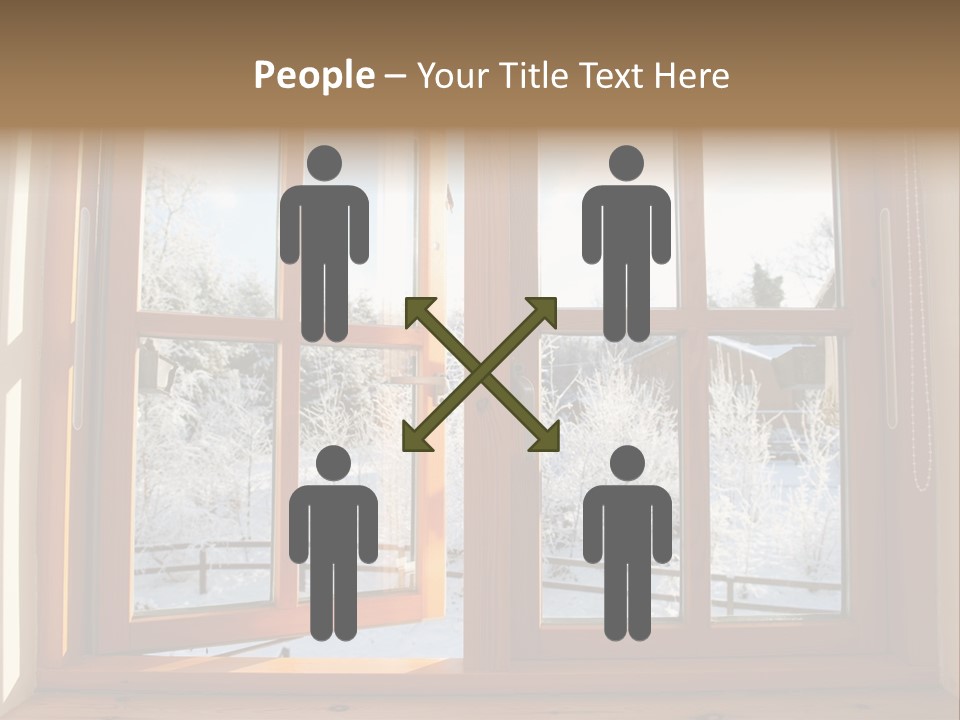 Wooden Windows PowerPoint Template