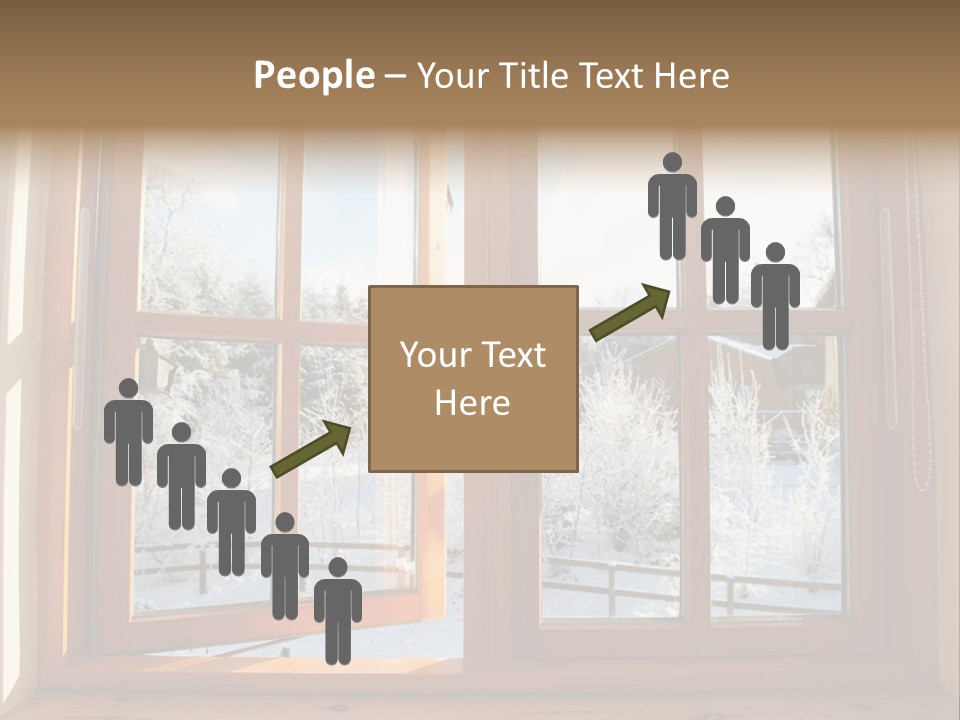 Wooden Windows PowerPoint Template