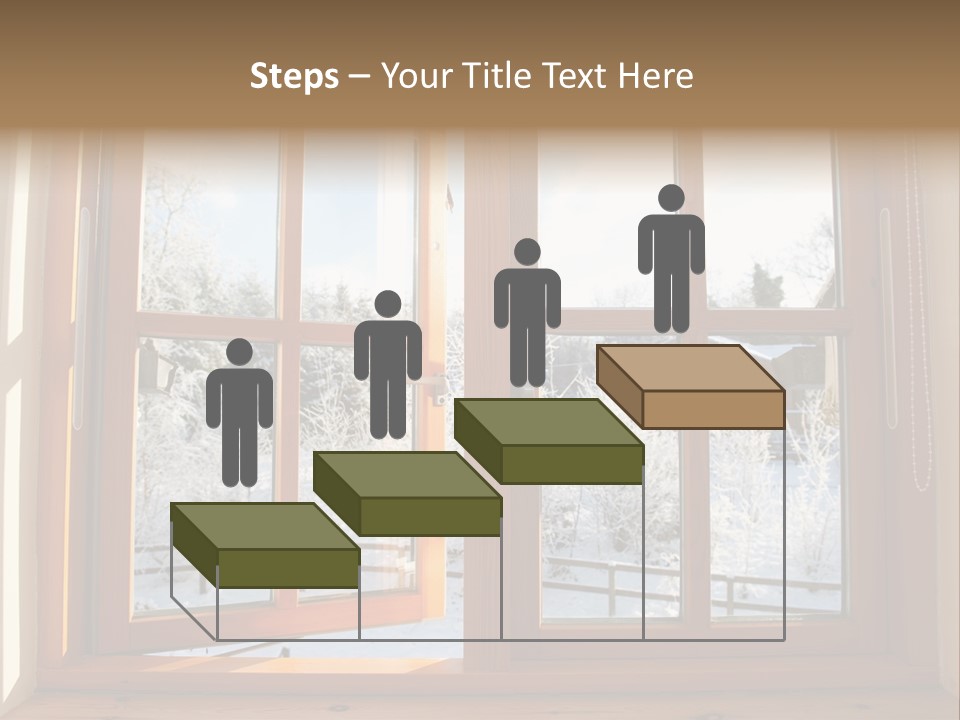 Wooden Windows PowerPoint Template