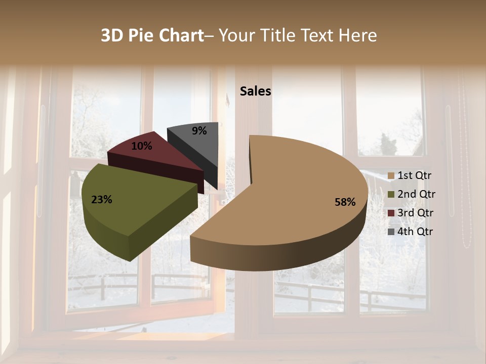 Wooden Windows PowerPoint Template