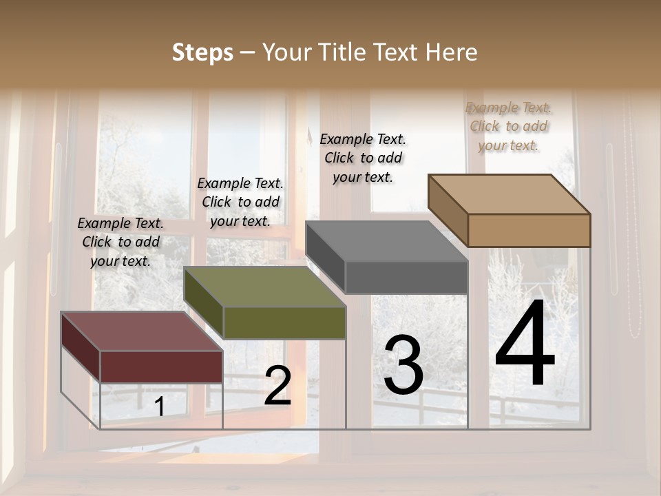 Wooden Windows PowerPoint Template