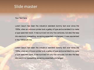 Parrilla Para Dos PowerPoint Template