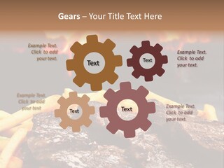 Parrilla Para Dos PowerPoint Template