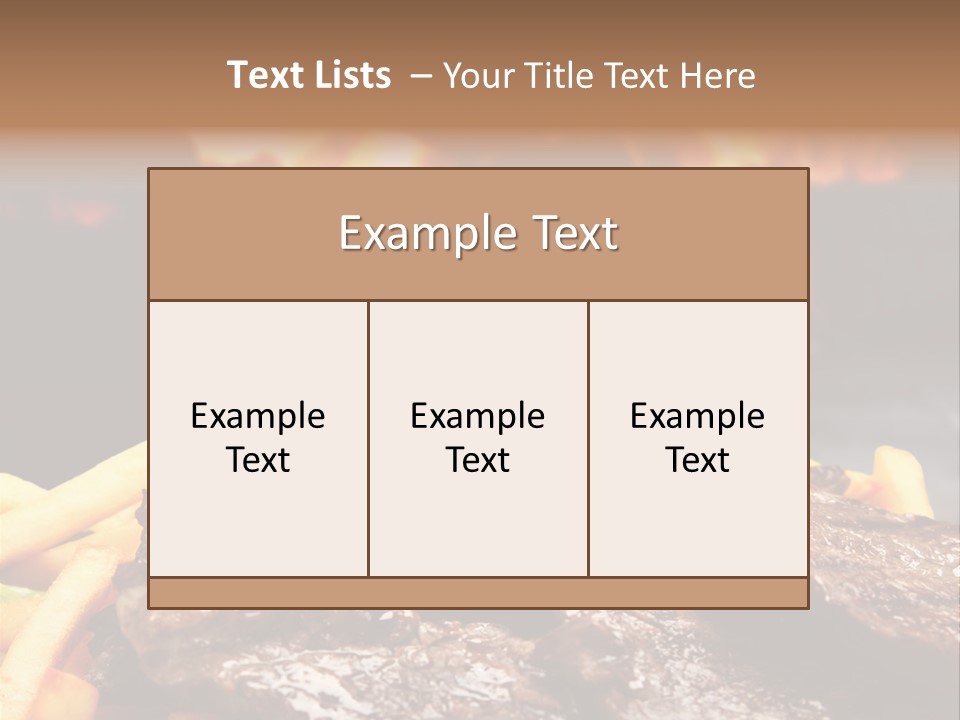 Parrilla Para Dos PowerPoint Template