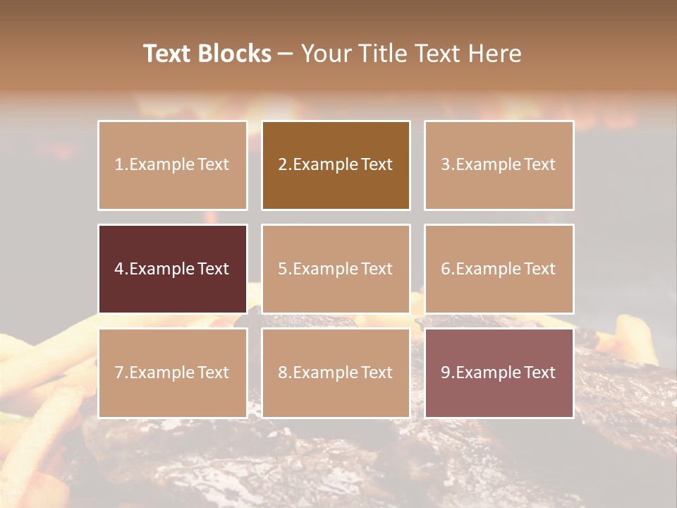 Parrilla Para Dos PowerPoint Template