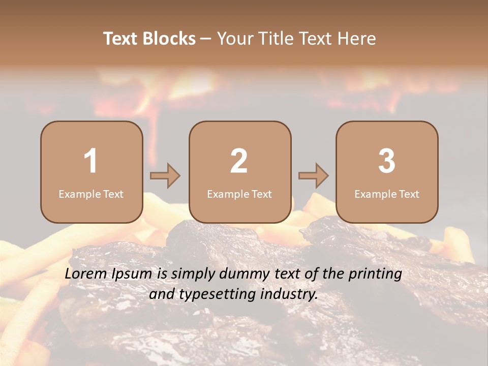 Parrilla Para Dos PowerPoint Template
