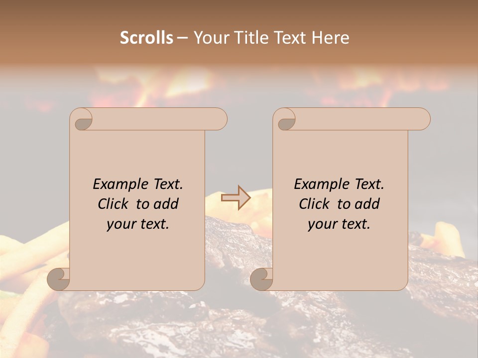 Parrilla Para Dos PowerPoint Template