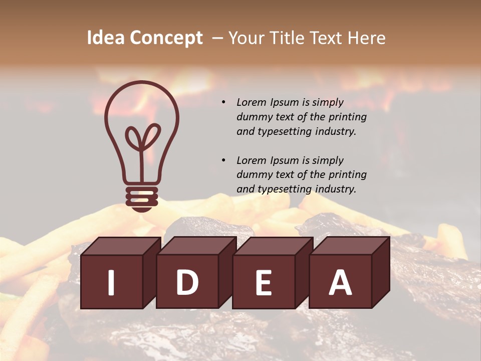 Parrilla Para Dos PowerPoint Template