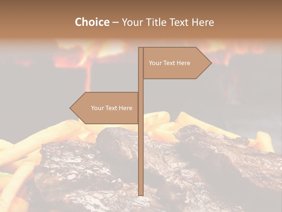 Parrilla Para Dos PowerPoint Template