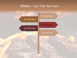 Parrilla Para Dos PowerPoint Template