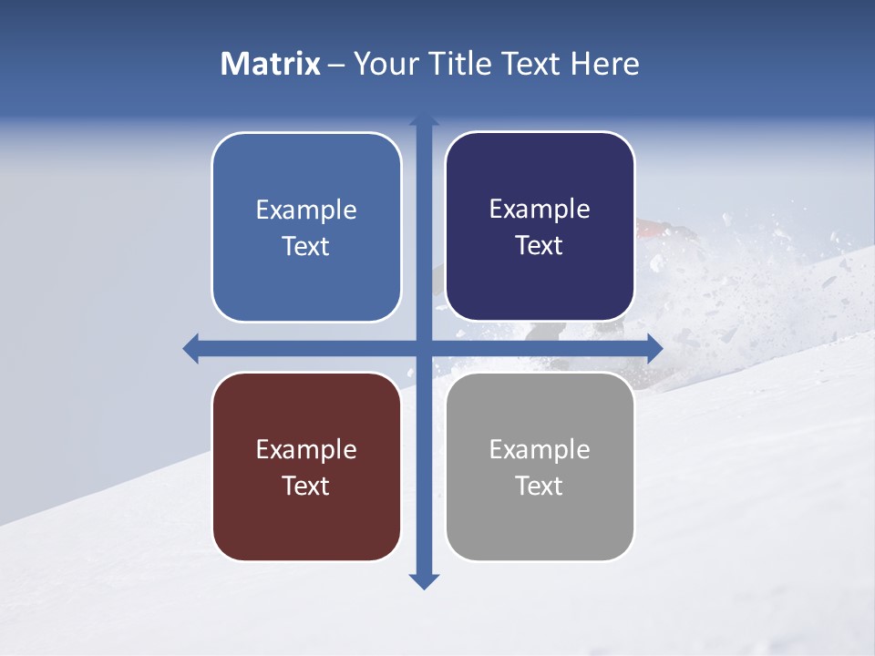 Sport Action Skier PowerPoint Template