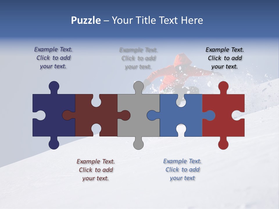 Sport Action Skier PowerPoint Template