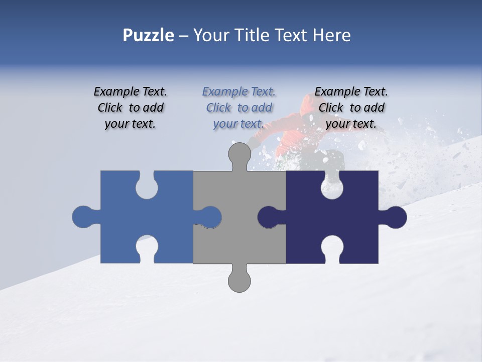 Sport Action Skier PowerPoint Template