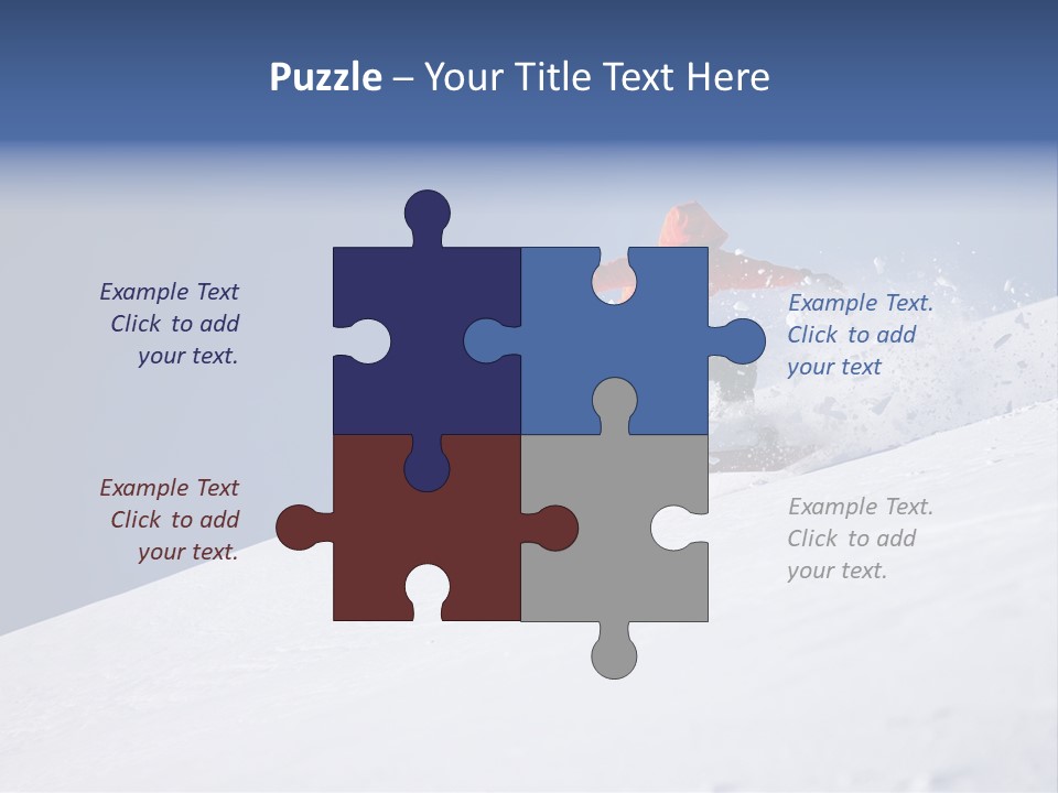 Sport Action Skier PowerPoint Template