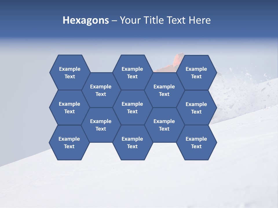 Sport Action Skier PowerPoint Template