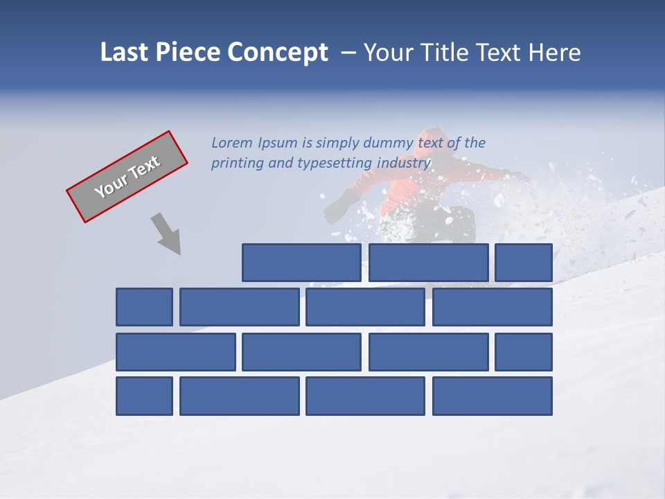 Sport Action Skier PowerPoint Template