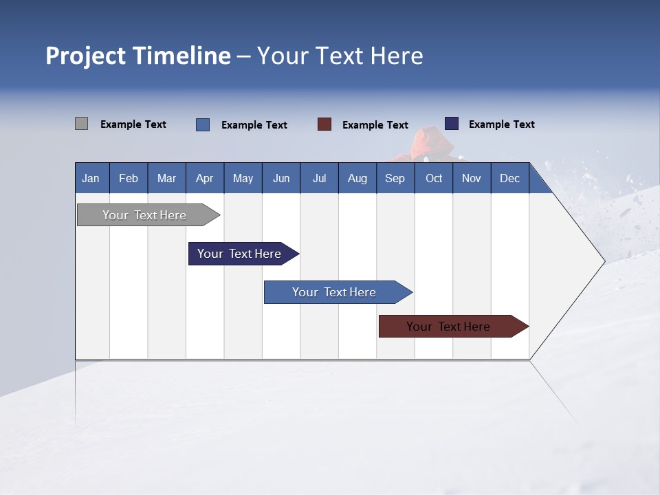 Sport Action Skier PowerPoint Template