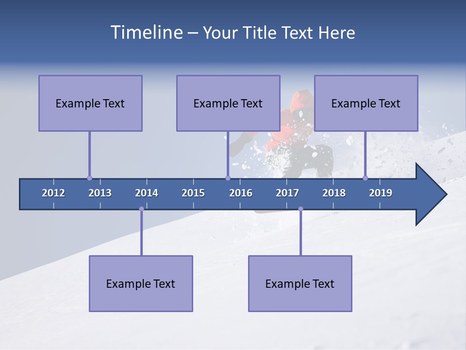 Sport Action Skier PowerPoint Template