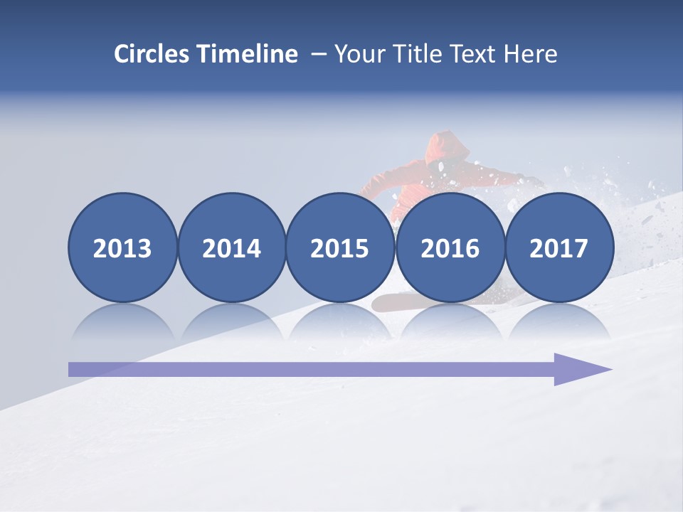 Sport Action Skier PowerPoint Template