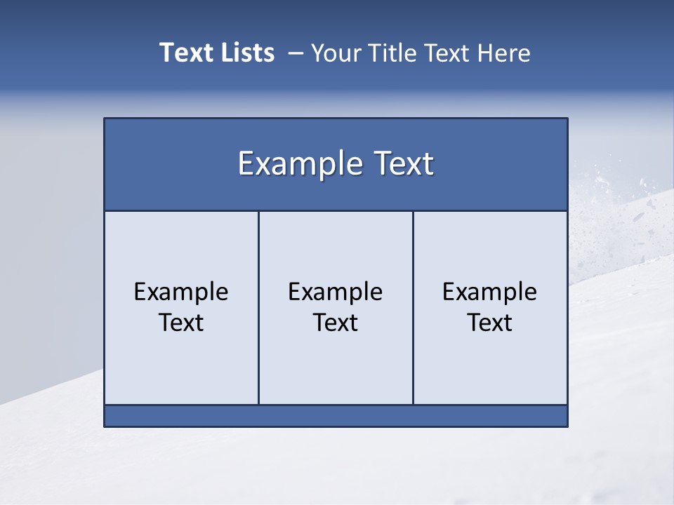 Sport Action Skier PowerPoint Template