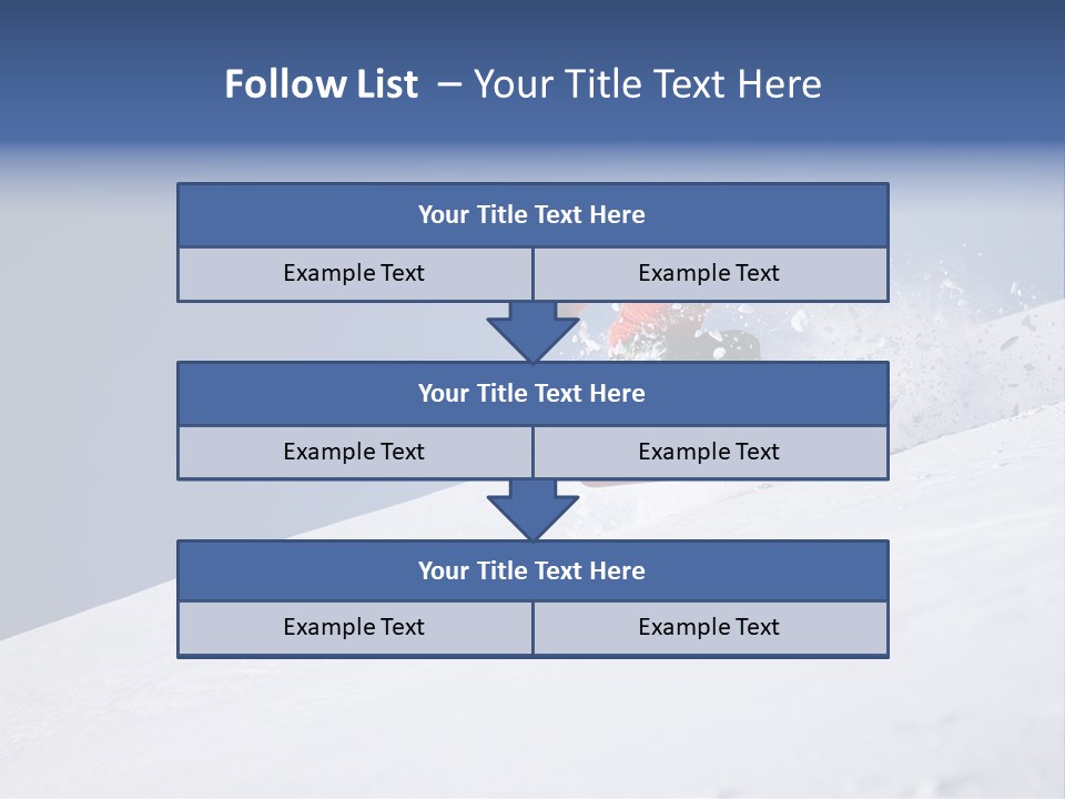 Sport Action Skier PowerPoint Template