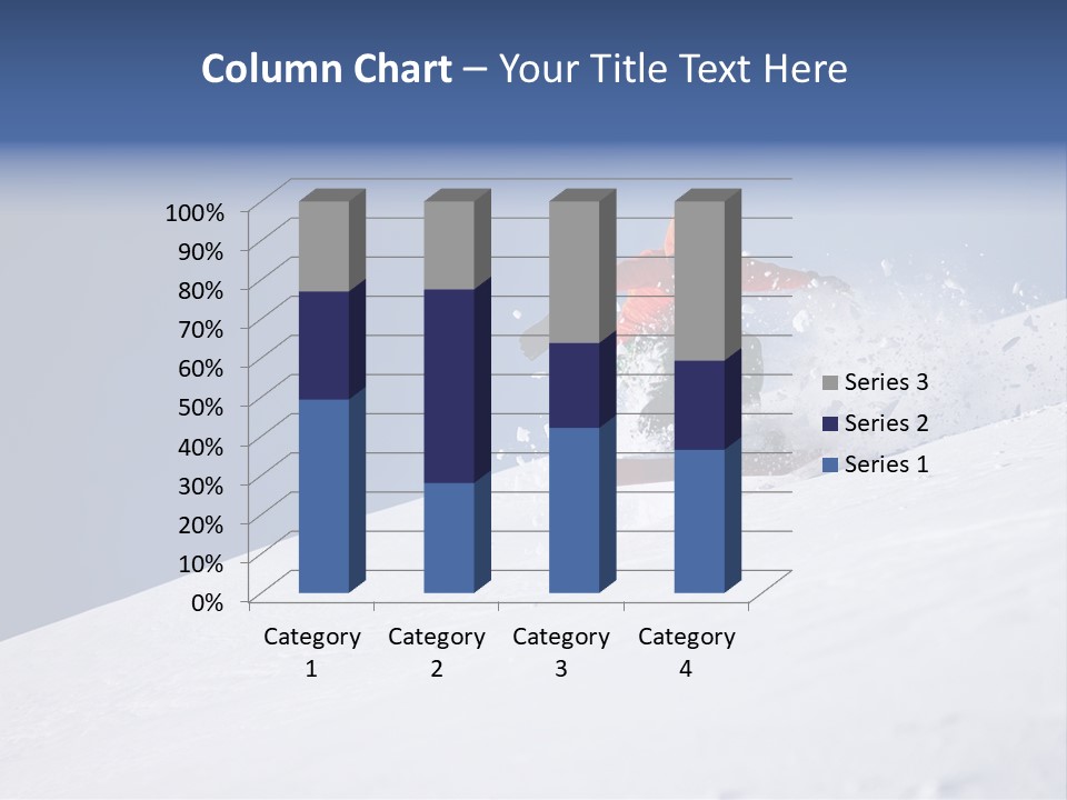 Sport Action Skier PowerPoint Template