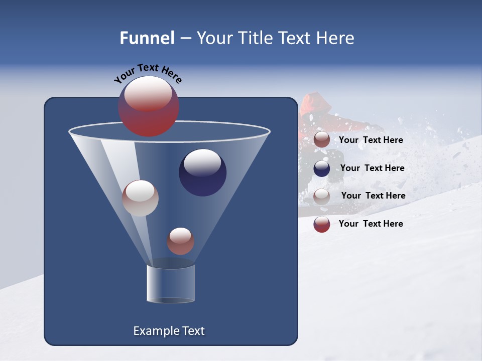 Sport Action Skier PowerPoint Template