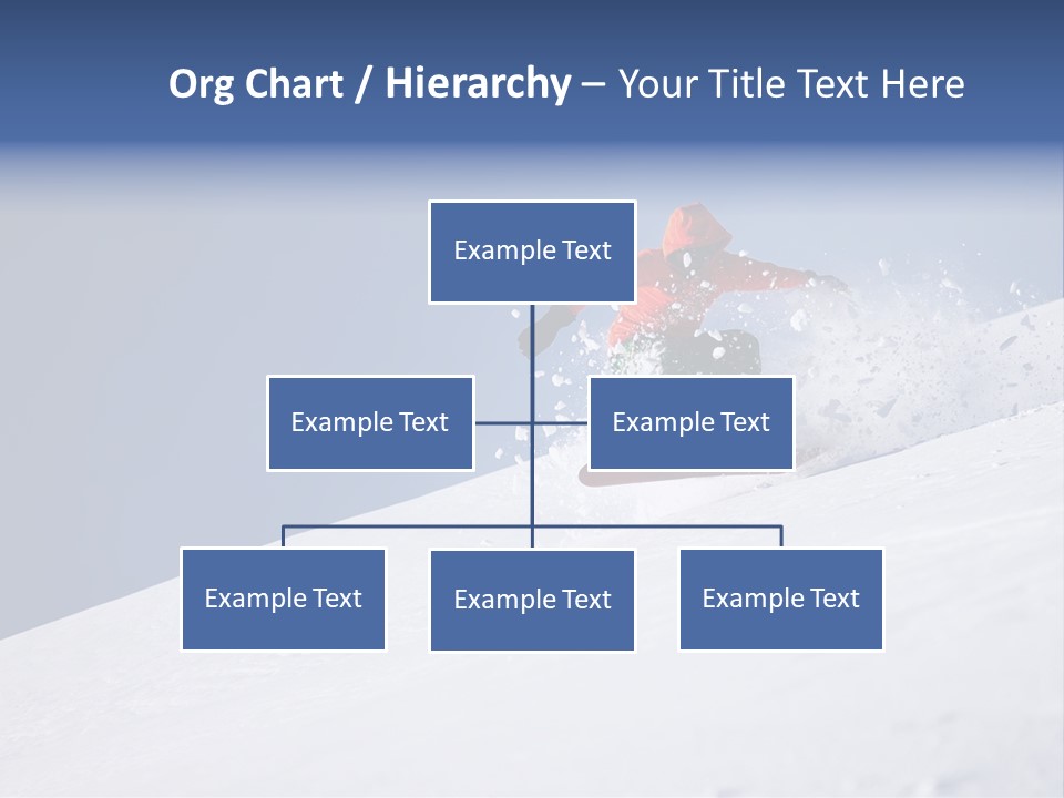 Sport Action Skier PowerPoint Template