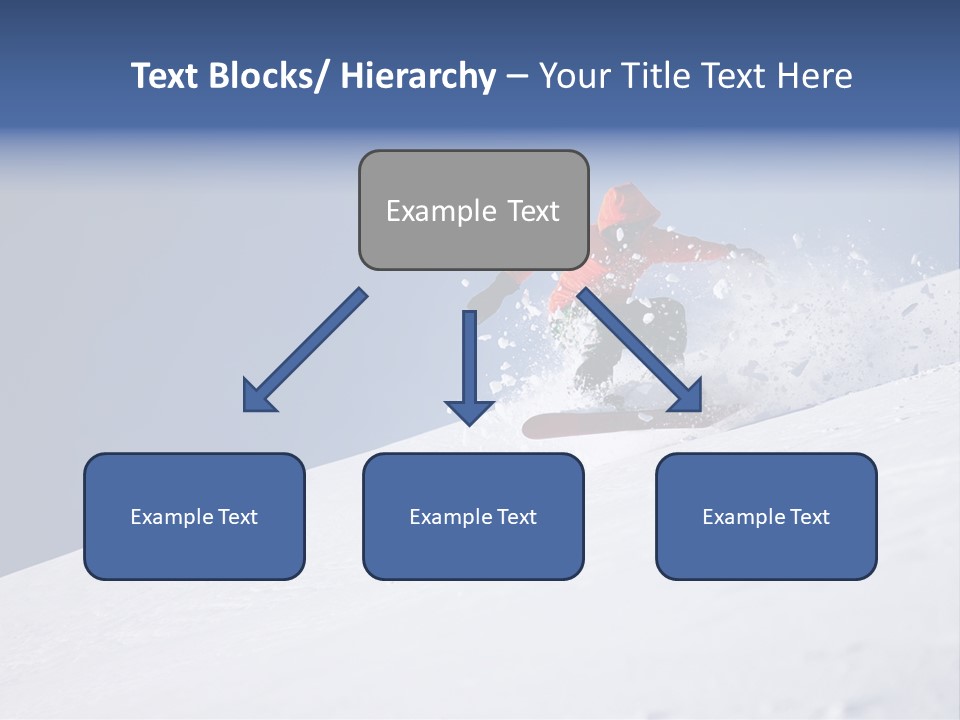 Sport Action Skier PowerPoint Template