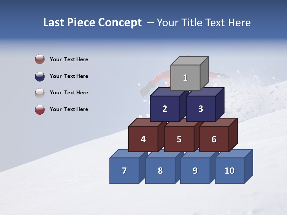 Sport Action Skier PowerPoint Template