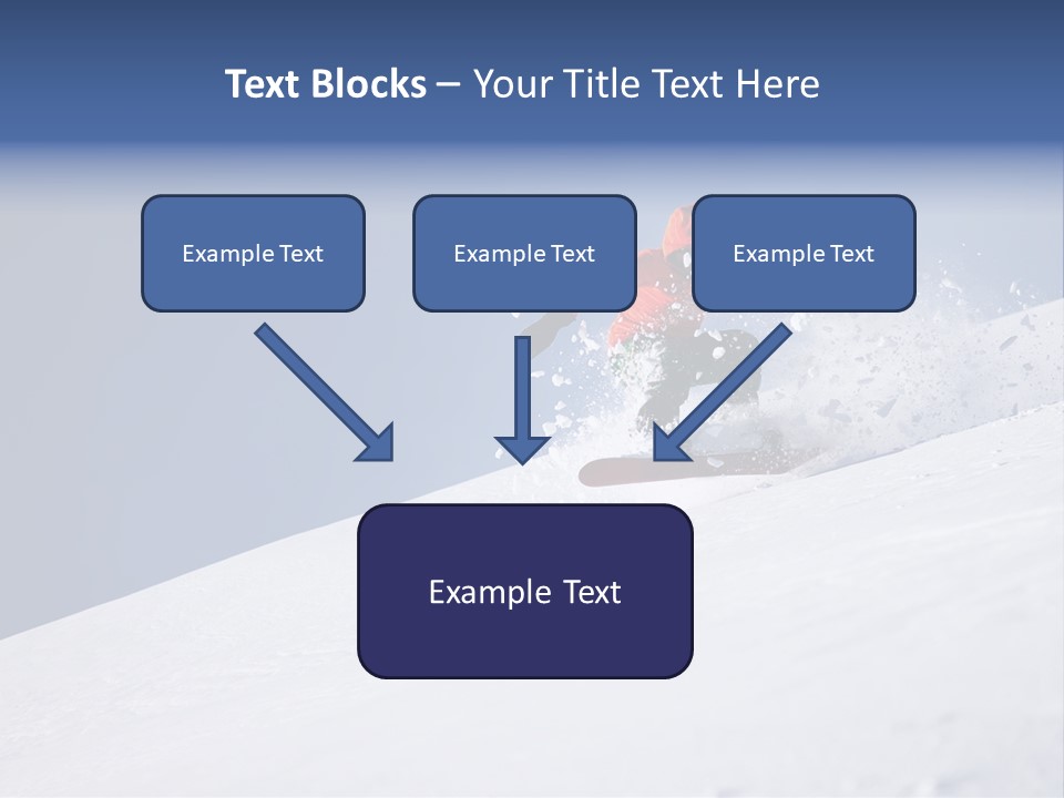 Sport Action Skier PowerPoint Template