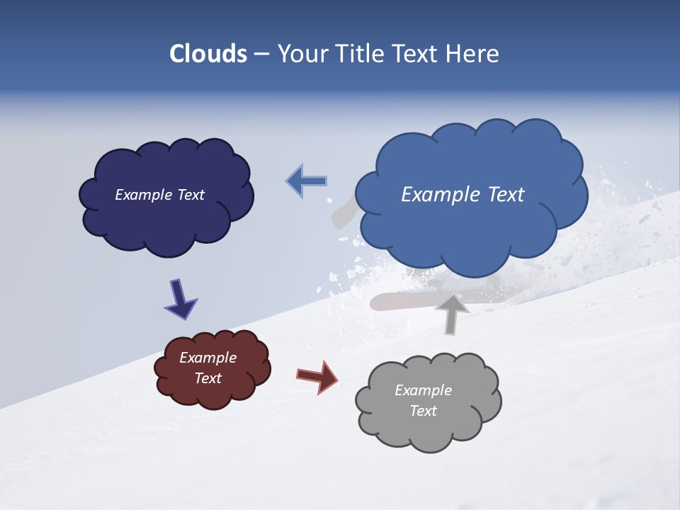 Sport Action Skier PowerPoint Template