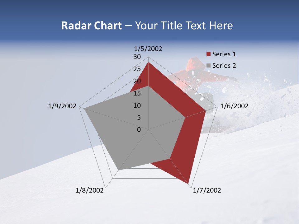 Sport Action Skier PowerPoint Template