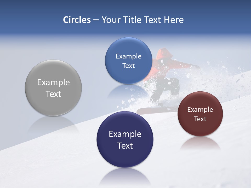 Sport Action Skier PowerPoint Template