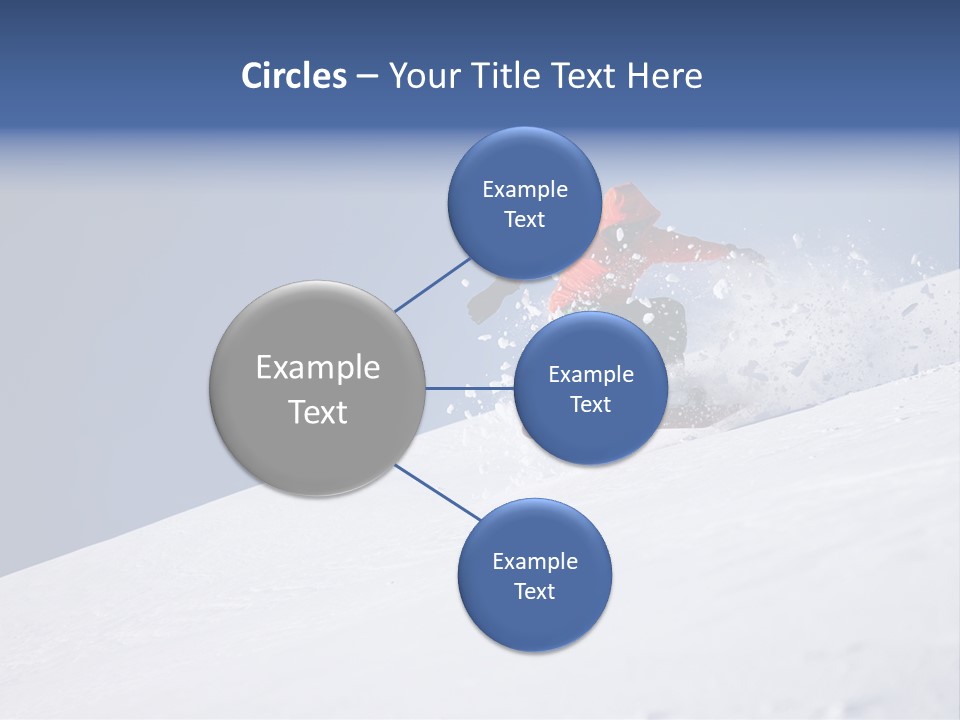 Sport Action Skier PowerPoint Template