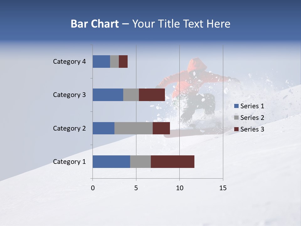 Sport Action Skier PowerPoint Template
